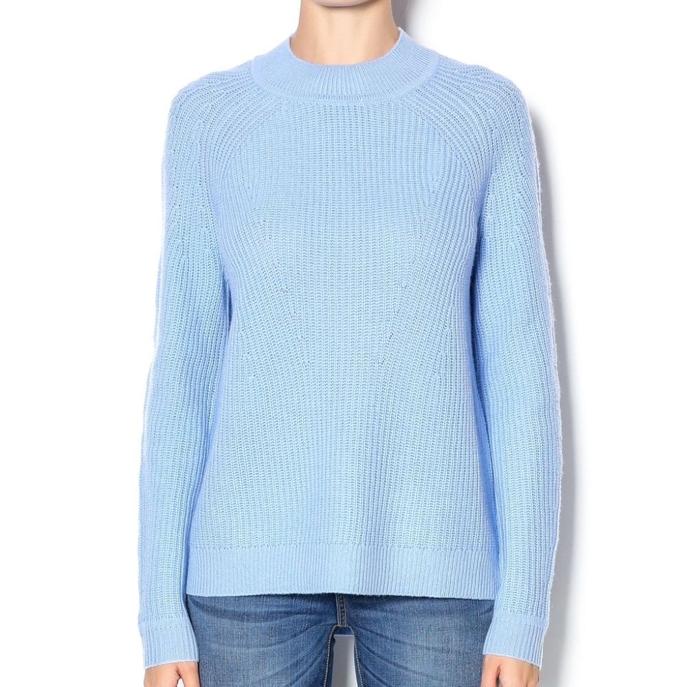 Vince Wool and Cashmere Blend Mock Neck Sweater